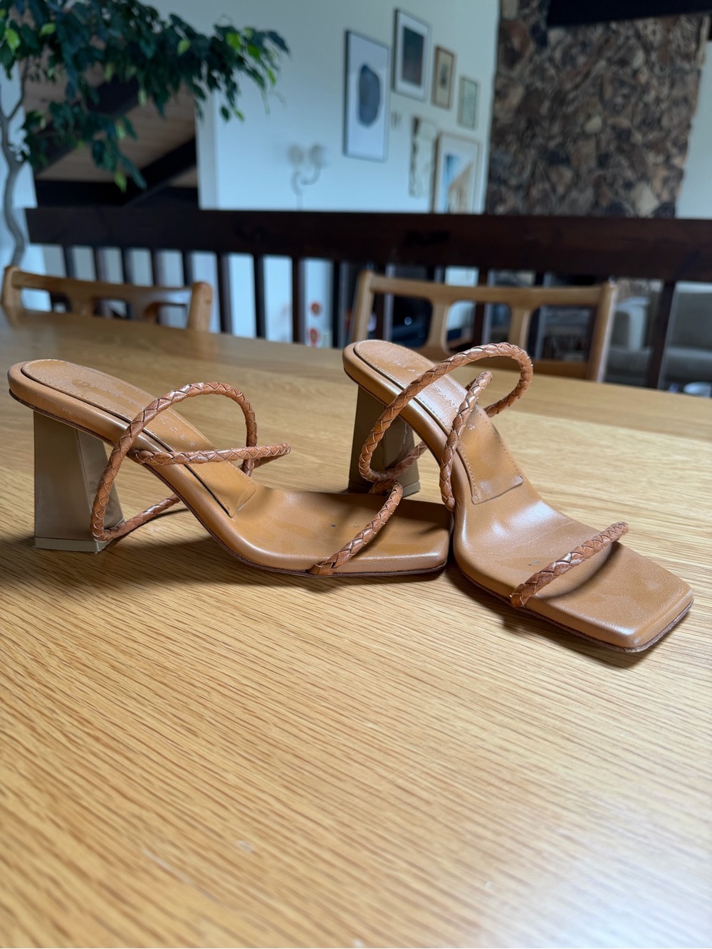 Dear Frances Tan Rohe Heeled Sandal Size EU 35 (US 5)